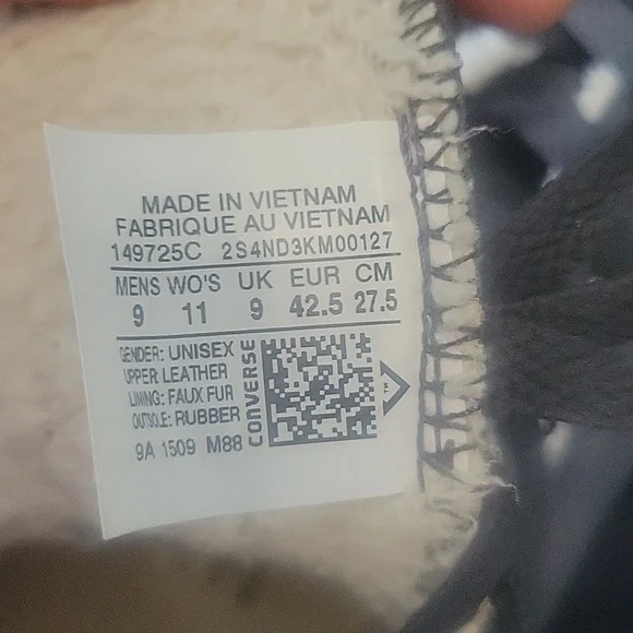 Converse All Star Grey and White High-Tops - Picture 3 of 6